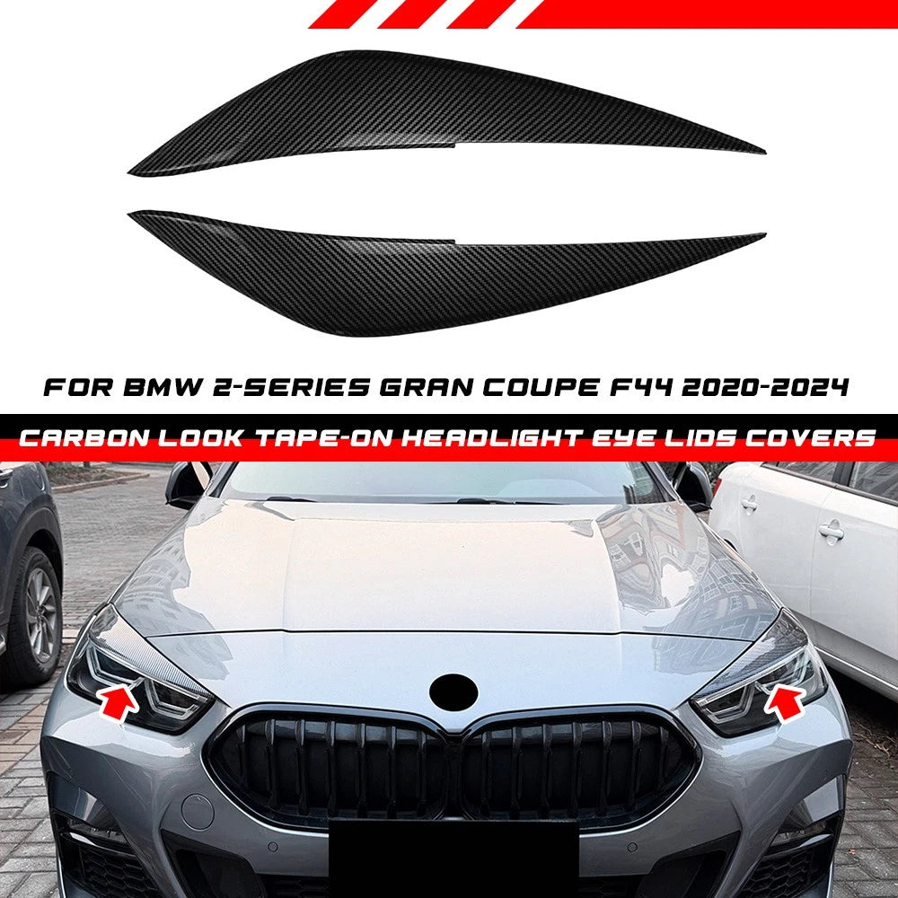 Pair Headlight Eye Lids Covers for BMW 2-Series Gran Coupe (2020–2024)