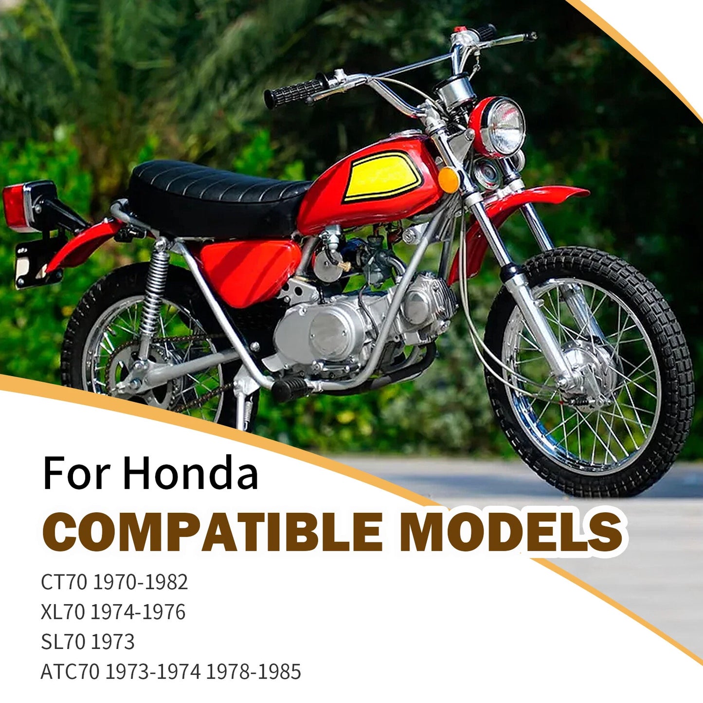 Air Filter & Mount Plate for Honda CT70/XL70/SL70 (1970-1982)