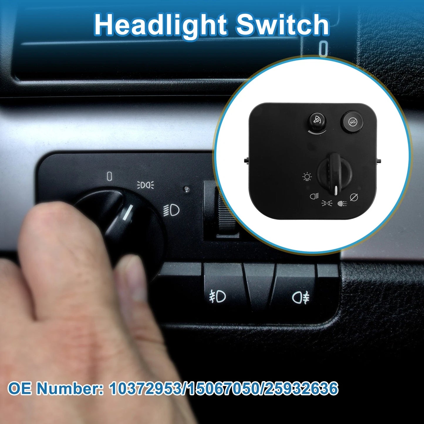 Headlight Switch 1 pc for Chevrolet Express 1500 2500 3500 (2003–2007)