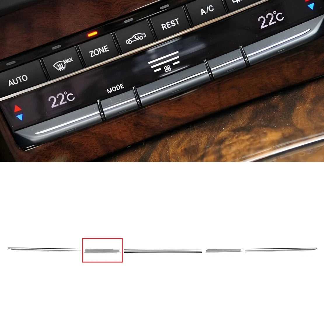 A/C Mode Switch Button Trim for Benz E-Class W212 (2008-2014)