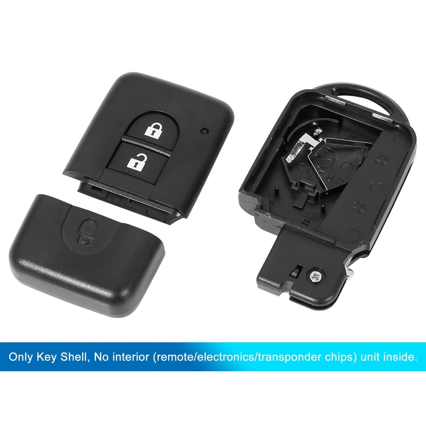 Nissan Micra Xtrail Qashqai Key Fob Shell Case  Button