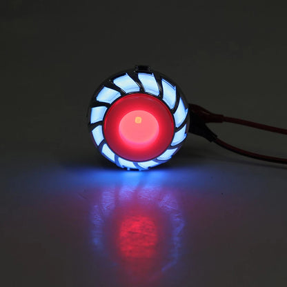 LED 12V Motorcycle Headlight Angel Eye Strobe Tail Brake Rear Lights