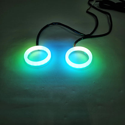 RGB Phone Control Angel Eye Halo Rings Headlight DRL for Car