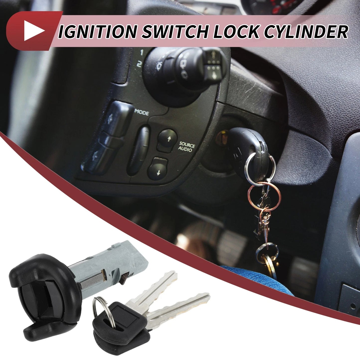 Ignition Lock Cylinder for Chevrolet Silverado & GMC Yukon (1995-1997)