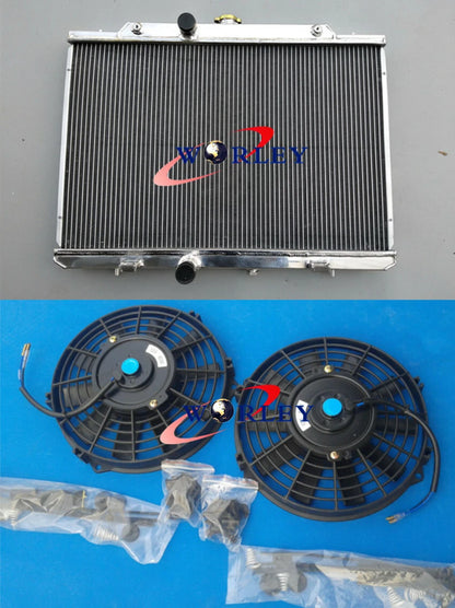 Aluminum Radiator & Fans for Nissan Rogue 2.5L L4 (2008-2015)