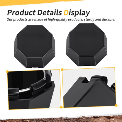 2 x Matte Black Hub Caps Cover for Polaris Sportsman 570 (2015–2025)