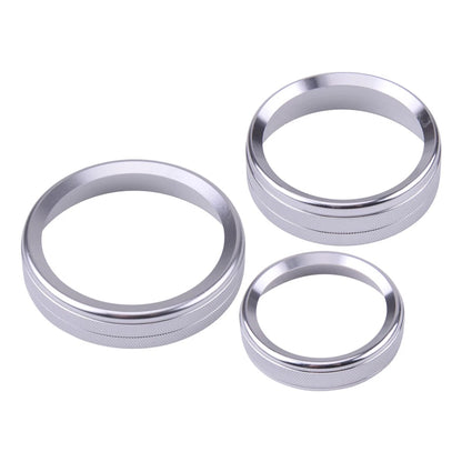6x Air Condition Audio Switch Knob Trim Rings for Ford F150 (2016-2018)