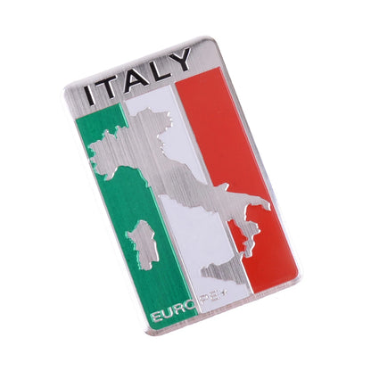 4 x Metal Italy Flag Badge Emblem Stickers for Car Truck