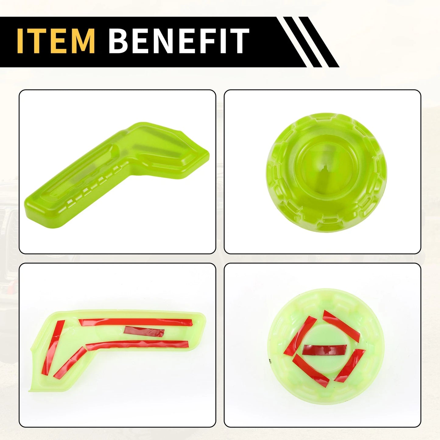 Seat Adjustment Button Cover Trim for Jeep Gladiator JT (2018-2024) Green