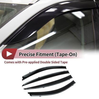 Window Deflectors 1 Set for Nissan Versa Sedan (2012-2019)