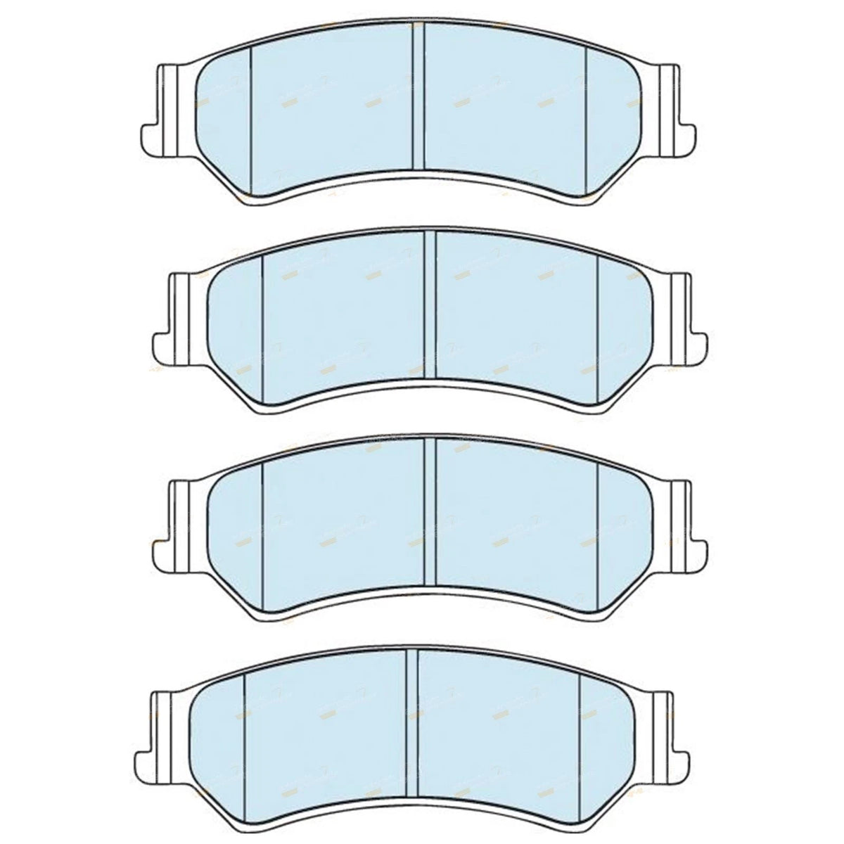 GCT Rear Disc Pad Set for Ford Falcon Fairlane Fairmont (2005 - 2014)