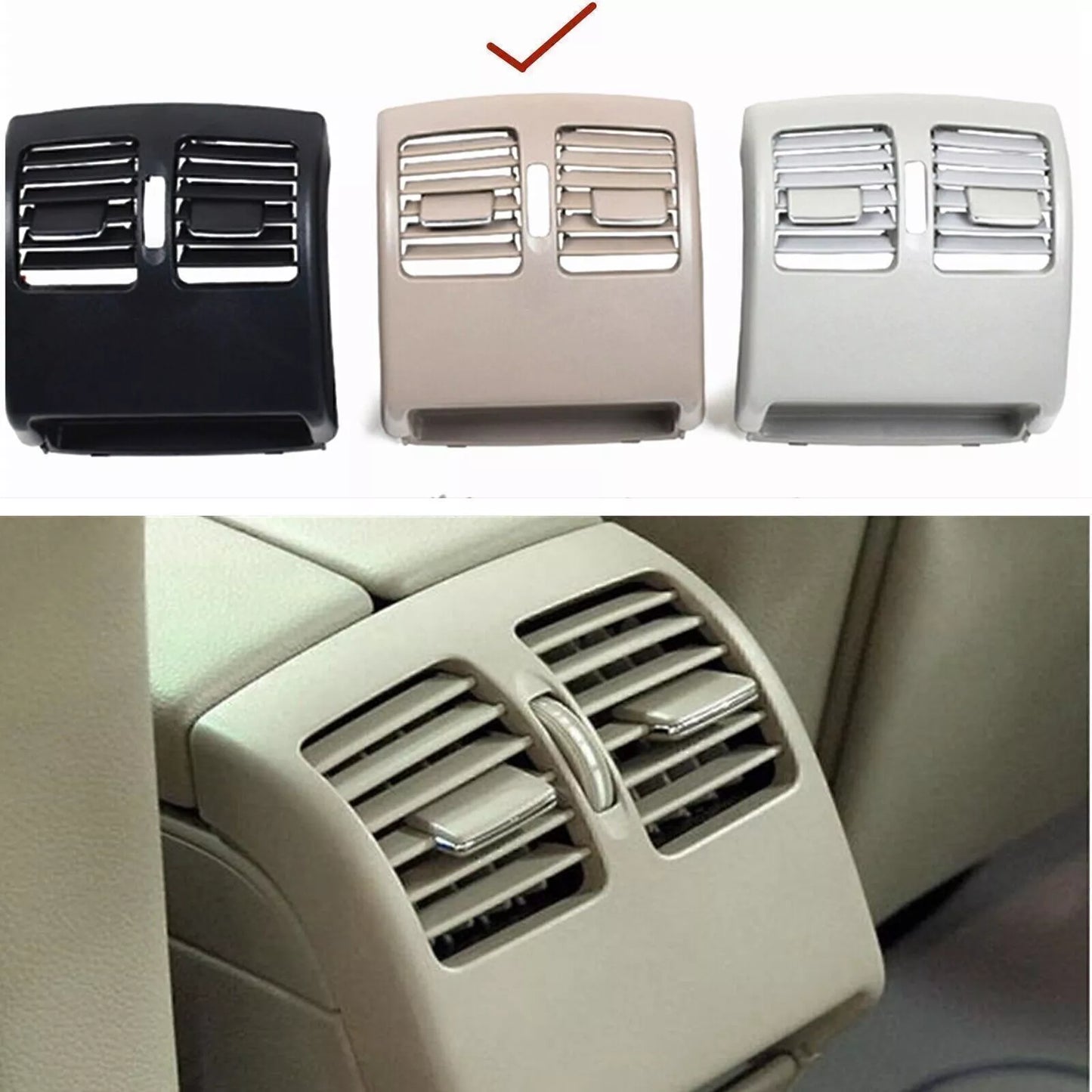 1x Beige A/C Air Outlet Cover Grille for Mercedes Benz W204-W207 (2008-2016)
