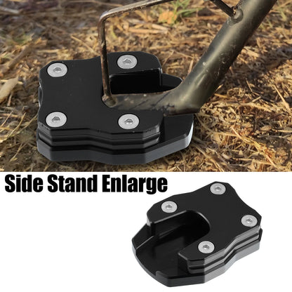 Kickstand Side Stand Plate Pad Aluminum Alloy Black for Honda PCX125