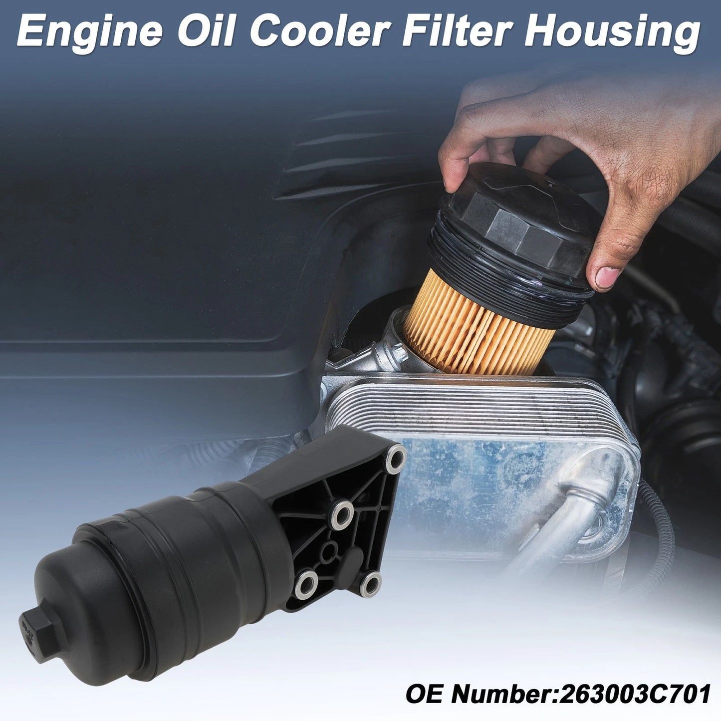 Engine Oil Filter Housing for Hyundai Genesis (2012-2014)