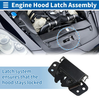 Hood Latch Assembly for Hyundai Tucson (2010-2015) 1 x Quality Replacement