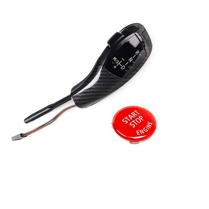 Carbon Fiber Automatic Gear Shift Knob Part Kits For BMW E63 6 series 2004-2006