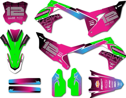 Full Graphics Kit Decals for KXF 250 (2021-2023)