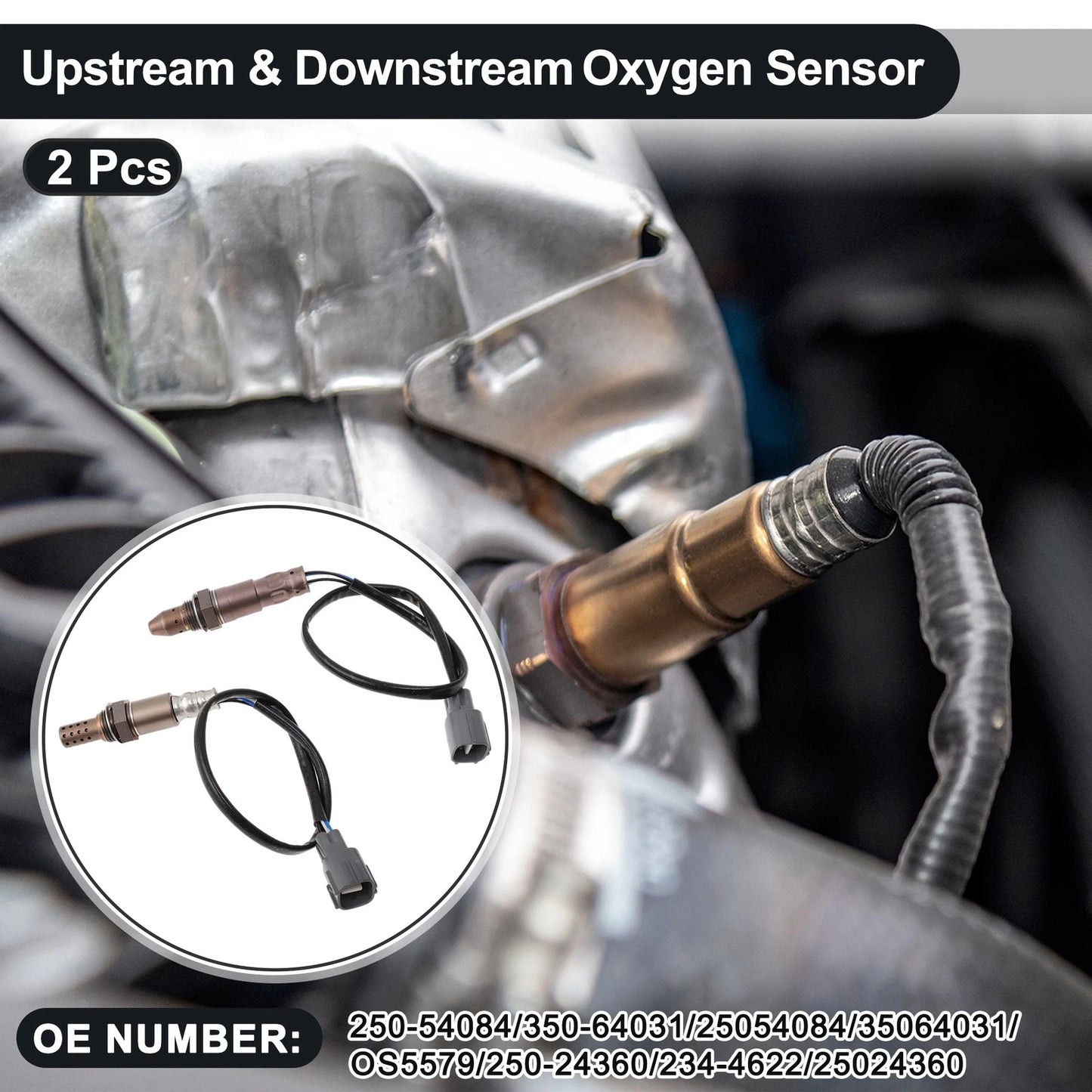 2 x Upstream & Downstream Oxygen Sensor for Toyota Camry (2012–2017)