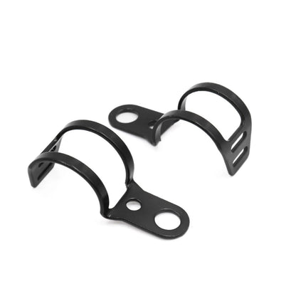 2 x Fork Clamp Turn Signal Light Mount Brackets Black for Universal Motorcycle