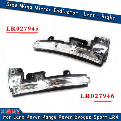 2 x Rear View Mirror Lights for Land Rover Range Rover Sport Evoque (2010-2019)