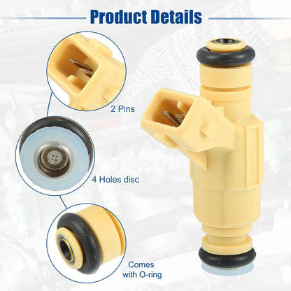 4 Pcs Fuel Injector Nozzle for Ford Escort, Mercury Tracer 2.0L (1998)