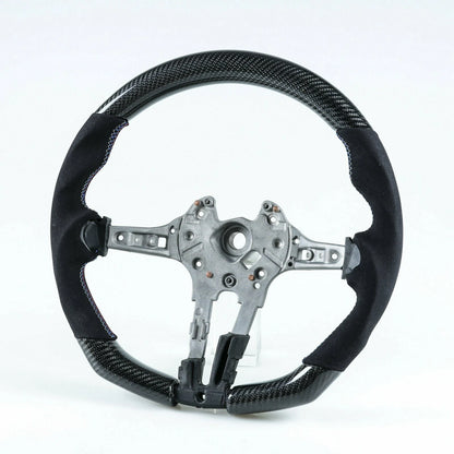 Steering Wheel Cover for BMW F80 M3/F82 M4 (2014-2023) - Carbon Suede, 3 Colors