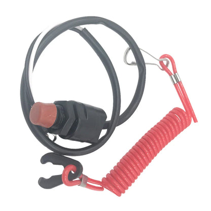 Engine Stop Switch & Safety Tether Lanyard for Outboard Motors