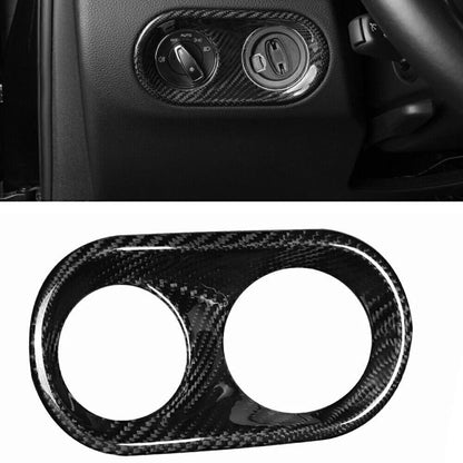 Carbon Fiber Headlight Switch Button Cover for Porsche Macan (2014-2020)