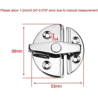 Boat Door Catch with Twisting Lock for All Models Heavy Duty 316 Stainless Steel