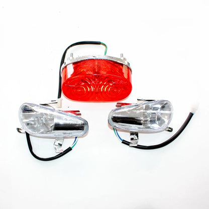 12V  Head Light Lamps & Tail Light for 110cc 125cc Quad Dirt Bike ATV