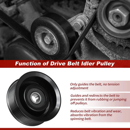 Accessory Drive Belt Idler Pulley for Infiniti Nissan Frontier Pathfinder