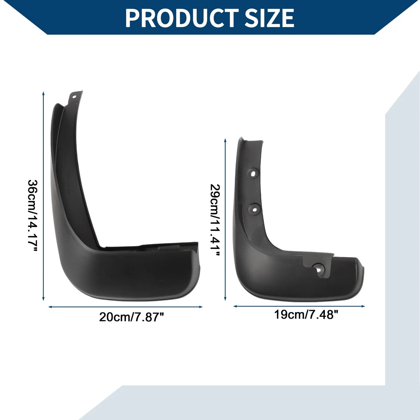 Mud Flaps Splash Guards Front & Rear for Honda Fit Hatchback (2011-2013)