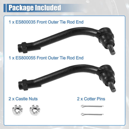 Front Outer Tie Rod End Links for Hyundai Kia (2001-2016)