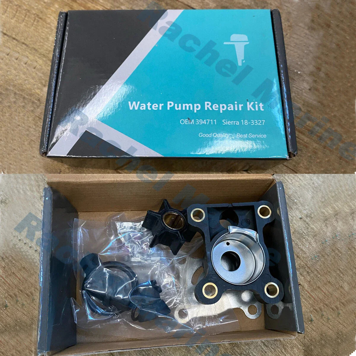 Water Pump Impeller Repair Kit for Johnson/Evinrude 9.9/15 HP Outboard