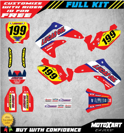 Custom Graphics Full Kit for Honda CR 85 ACTIVE Style Stickers (2002-2014)