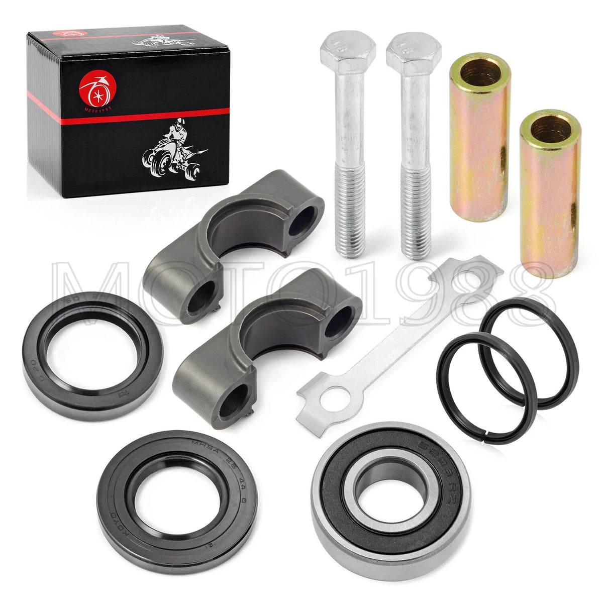 Steering Stem Bushing Bearing Seal Rebuild Kit for Yamaha Kodiak (1993–2006)