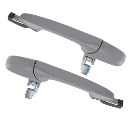 2 x Rear Outer Door Handles for Mazda 5 (2006-2015) - Gray Replacement Parts