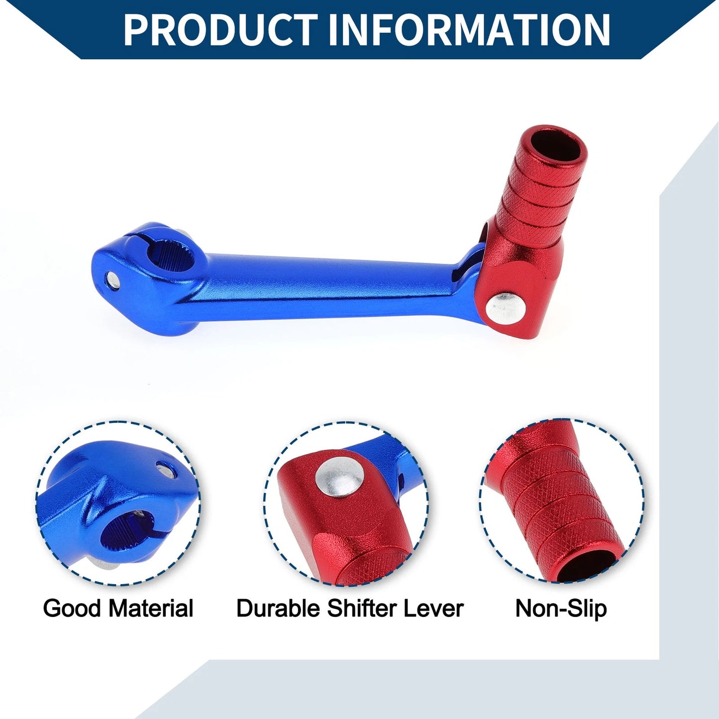 Folding Gear Shifter Lever Blue/Red Head for Bosuer M5