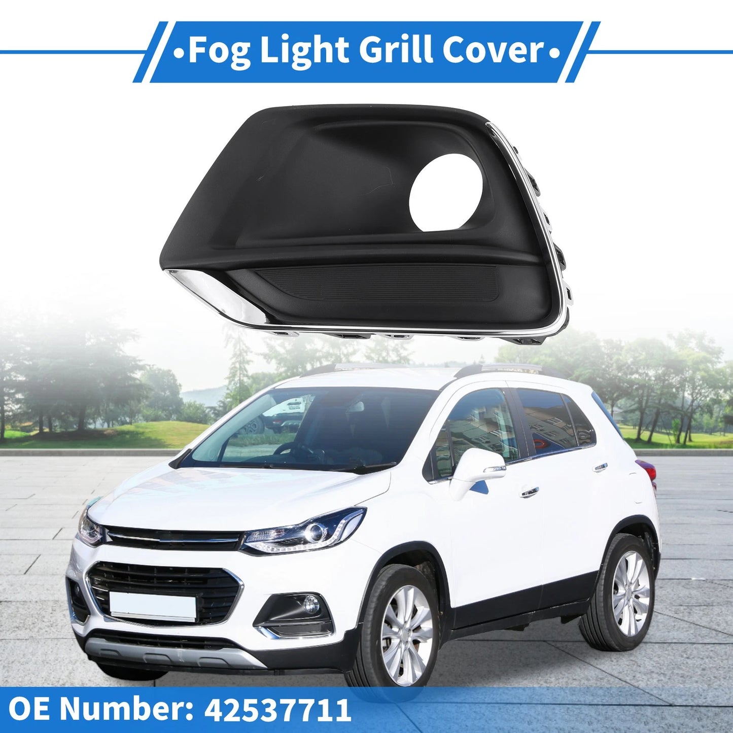 1 Pc Front Left Fog Light Grill for Chevrolet Trax (2017-2020)
