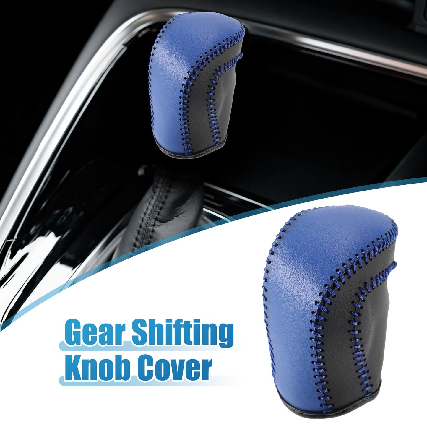Car Gear Shifting Knob Cover for Toyota C-HR 2018-2021 Black Blue