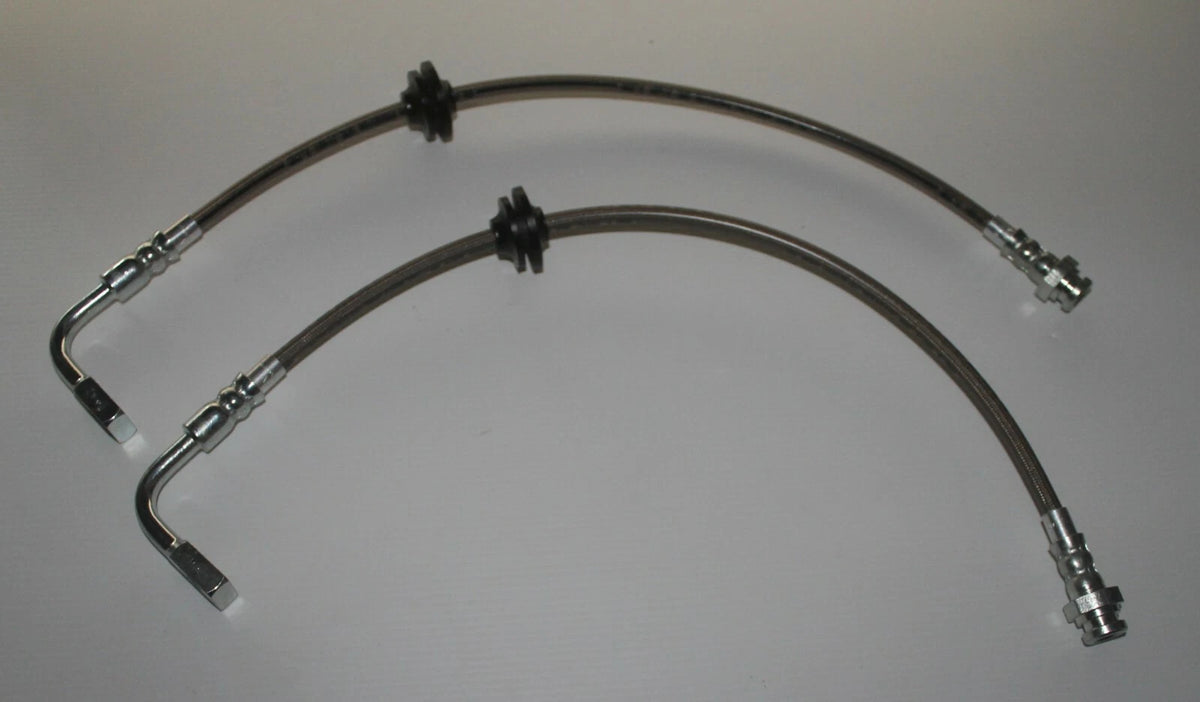 Braided Front Brake Hose Set for BA BF Falcon XR8 XR6T (2002-2008)