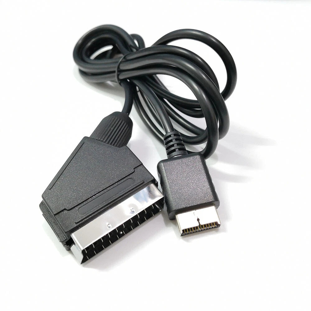 RGB Scart Cable 1.8m for PS1 PS2 PS3 (2000-2013)