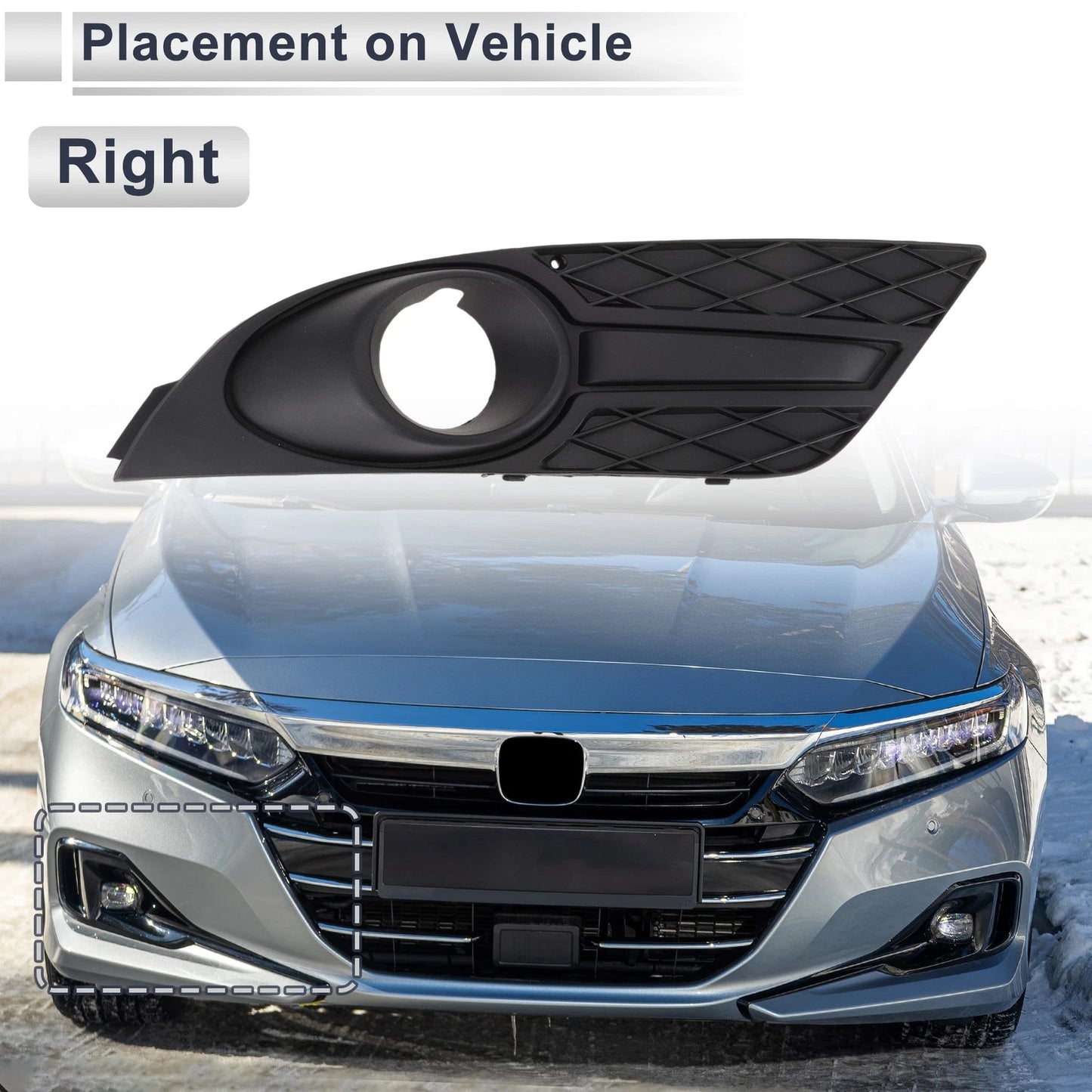 Front Right Fog Light Grill for Ford Focus (2007-2008)