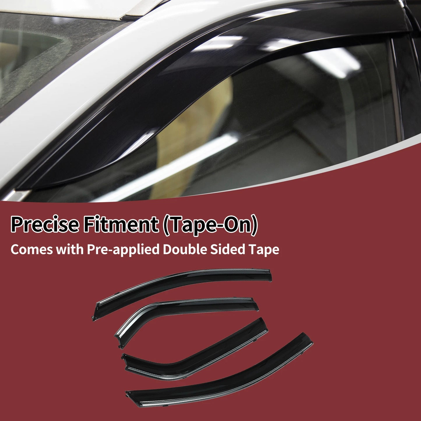 Window Deflectors 1 Set for Honda Fit Sedan (2007-2008)