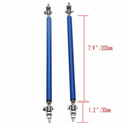 Adjustable 7.9"-11" Front Bumper Lip Splitter Rod Strut Tie Bar Support