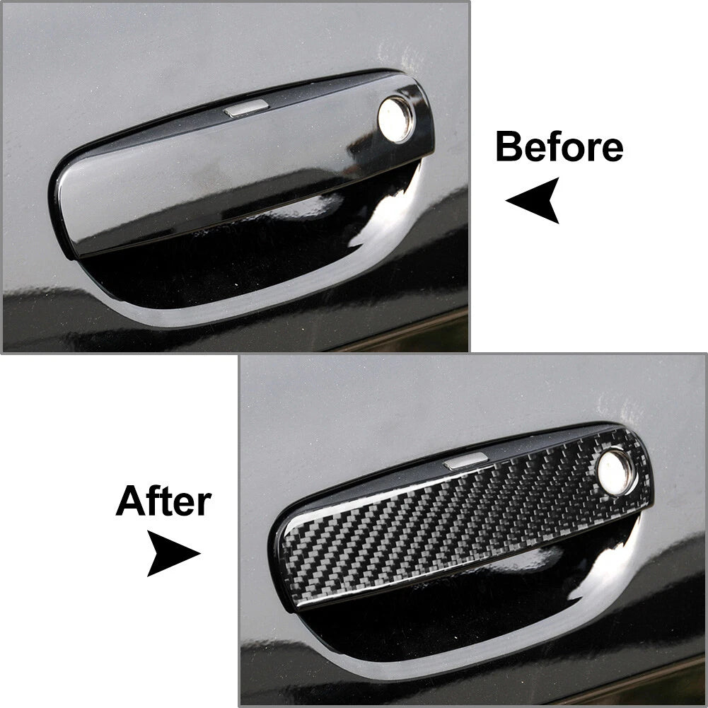 Carbon Fiber Exterior Door Handle Cover Trim for Dodge Challenger (2012-2024)