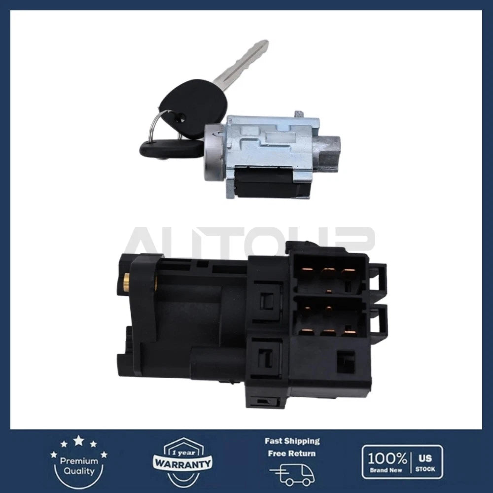 Ignition Starter Switch Lock Cylinder with Keys for Chevy Impala 3.4L 3.8L (2000–2005)