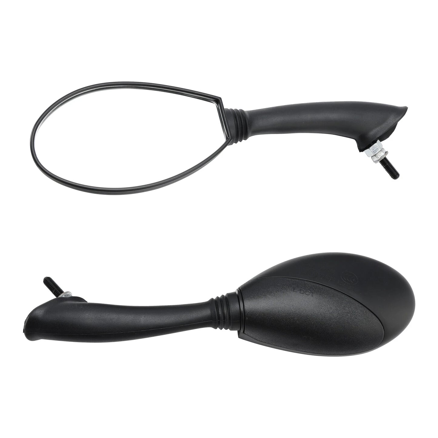 Mirrors Pair Black for Piaggio Fly 50, 100, 125, 150, Vespa ET2 (2000-2023)