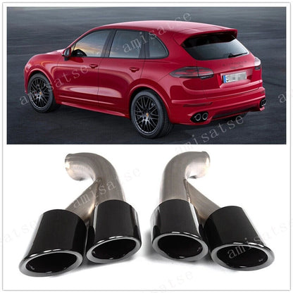 GTS Style Exhaust Tips for Porsche Cayenne V6 (2015 - Present)