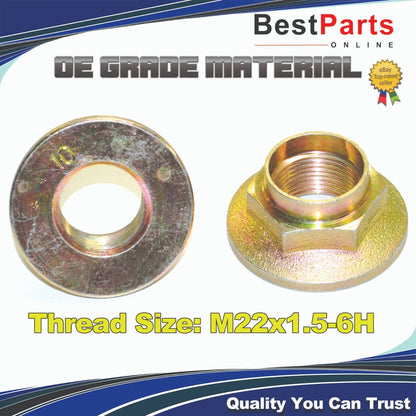 CV Axle Nut 2 x Thread Size M22x1.5-6H Standard for Ford/Kia All